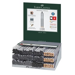 Карандаш ч/г Faber-Castell "Grip 2001" трехгран., заточен., дисплей