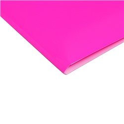Папка на резинке А4, 500 мкм, Calligrata Neon, корешок 30 мм, неоновая, розовая