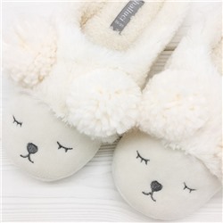 Тапочки «Мишки» белые