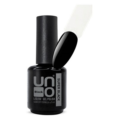 Гель лак Uno Super Black - Супер черный 15 ml