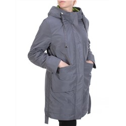 2192 DK. GRAY Пальто демисезонное женское Parten (50 гр. синтепон)