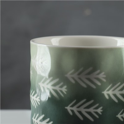 Кружка керамическая новогодняя Forest, 350 мл