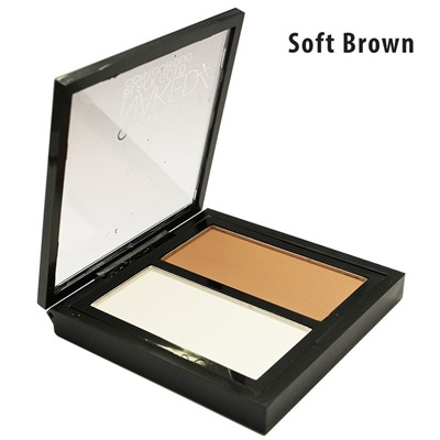 Пудра O.TWO.O Naked Black Gold Contour Duo Soft Brown №1 2*6 g