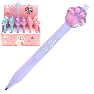 Карандаш авто HВ 2,0мм AJM Лапка пластик ассорти 3 вида КОКОС 241725/24/Китай