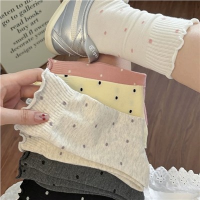 Tide, summer thin Japanese knee socks, mid-length
