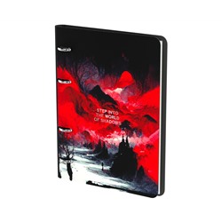 Тетрадь на кольцах А5, 80л. ЛАЙТ, кожзам, Greenwich Line "Мир теней", тон. блок