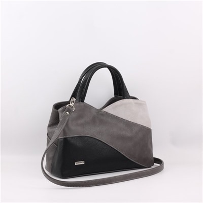 Сумка 483 мульти итальянский серо-черный