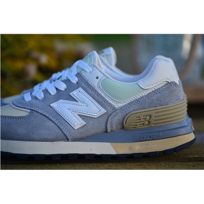 New Balance 574 из натуральной замши и кожи