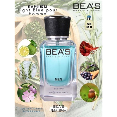 Beas M244 Dolce & Gabbana Light Blue Men edp 50 ml, Парфюм мужской Beas M244 создан по мотивам аромата Dolce & Gabbana Light Blue