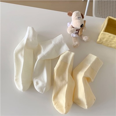 Tide, thin spring summer Japanese creamy knee socks