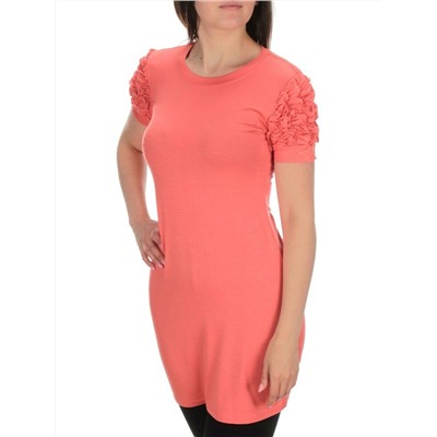 17251 CORAL Туника женская (92% вискоза, 8% эластан)