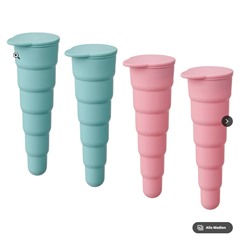 UPPFYLLD Form für Eis, aufklappbar türkis/rosa, 16 cm