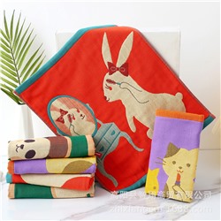 Cotton gauze towel, children's scarf for kindergarten, wholesale