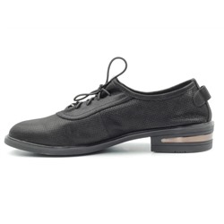 03-S49-T49 S19-121 Y1058 BLACK Полуботинки женские (натуральная кожа)