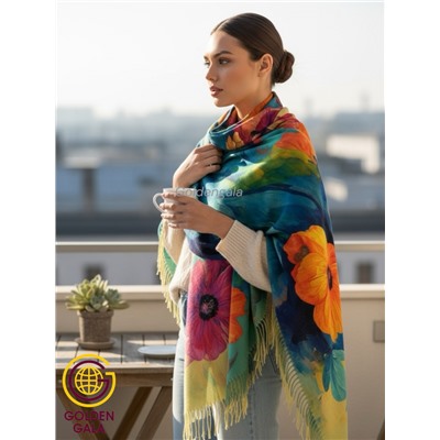 Платок теплый кашемировый с 3D принтом Арт 2591П/03