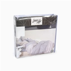 Постельное бельё LoveLife евро"Аромат"200*217см,225*240см,50*70см-2шт,100%хлопок, сатин, 125г/м²