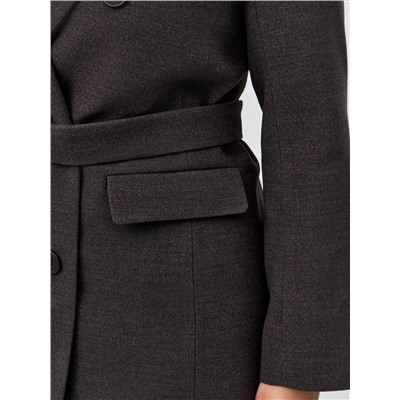Пальто женское демисезонное 26897 (темно-серый)