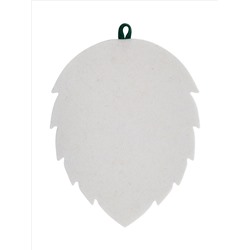 Коврик для бани и сауны "Берёзовый лист", 49х38см, войлок белый