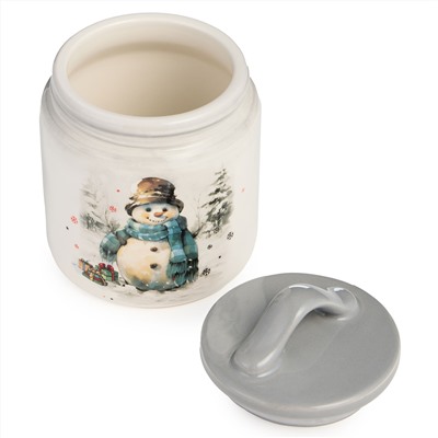 БАНКА AGNESS "С НОВЫМ ГОДОМ!" 10*14 СМ 500 МЛ (КОР=24ШТ.)