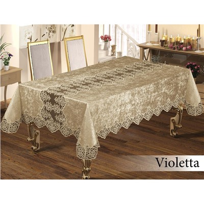 Скатерть 160x220 см. VIOLETTA BEJ - Maison Royale