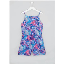 Girls Candy Couture Palm Print Playsuit (9-16yrs)