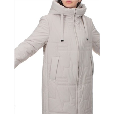 1073 LT. BEIGE Пальто зимнее облегченное женское (холлофайбер 150 гр.)