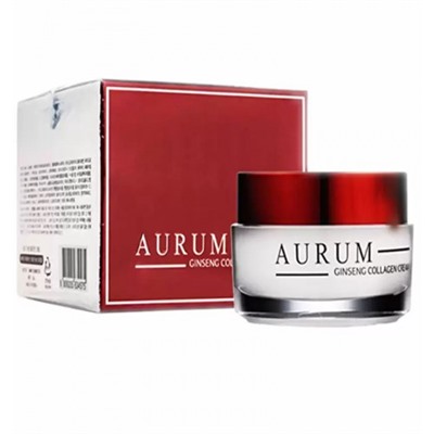 Антивозрастной крем для лица с коллагеном и женьшенем Aurum 50 гр