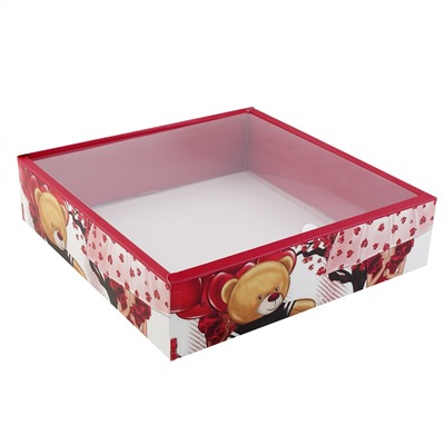 Коробка подарочная Мишка 30*30*7 КОКОС 242573/Китай