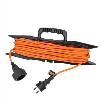 Удлинитель-шнур силовой Garden Series, б/з, ПВС, 20м, 1 розетка, 2 x 1,5 мм, Denzel