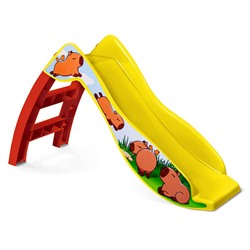 Игровая горка KIDS Капибары
                        желтый / красный