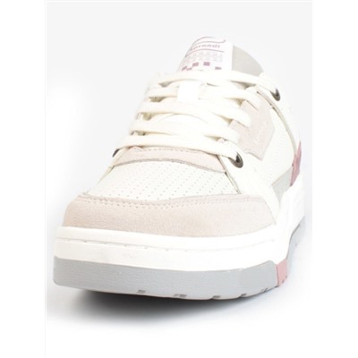 05-P232-3 GRAY/PINK Кроссовки женские (натуральная замша, искусственная кожа)