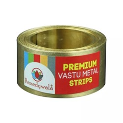 Премиальные золотистые металлические полоски Васту, Premium Vastu Metal Strips Gold, произв. Remedywala