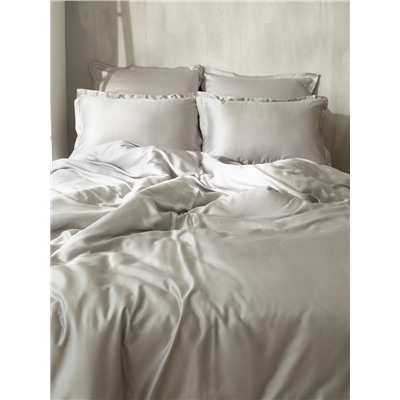 Простыня 1.5 спальная SL Home Tencel, 160×235 см, светло-серая, тенсель