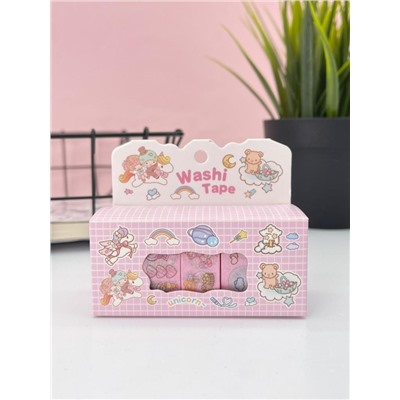 Набор декоративного скотча 4 шт. "Cute ballon" pink, шоу-бокс 12 шт.