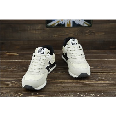 New Balance 574 из натуральной замши и текстиля
