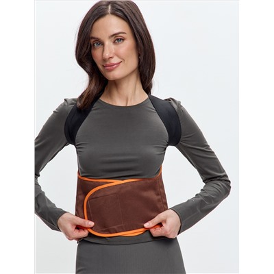 Столб-корсет согревающий на спину из верблюжьей шерсти с медной нитью