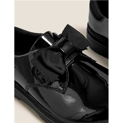 Kids' Leather Freshfeet™ Bow School Shoes (8 Small - 1 Large)