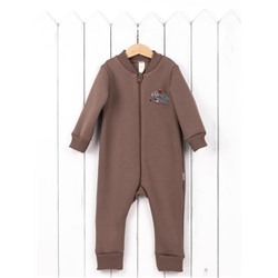 Комбинезон на стопе Baby Boom К381/3-Ф Ёжик тауп-грей