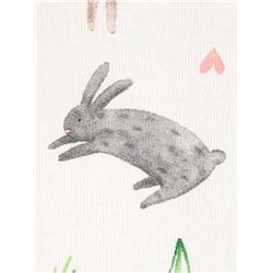 Скатерть пасхальная Доляна Fluffy bunnies, 110×144 см, 100% хлопок, 164 г/м²