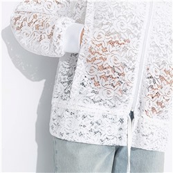 Бомбер кружевной, Эпичный шик (white)