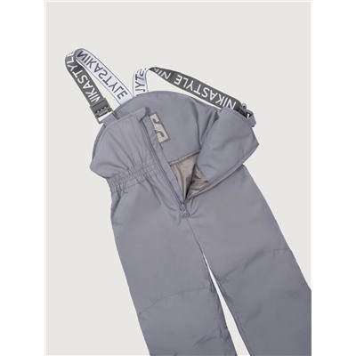 Комплект утеплённый для девочки NIKASTYLE 7м2225 Пудра серый