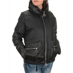 EAC931 BLACK Куртка демисезонная женская (100 гр. синтепон)