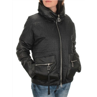EAC931 BLACK Куртка демисезонная женская (100 гр. синтепон)