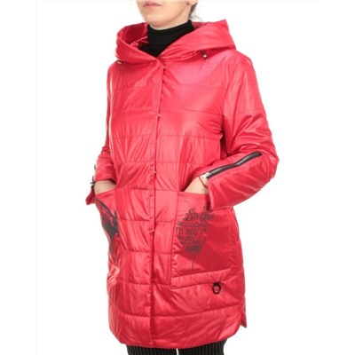ZW-2181-C RED Куртка демисезонная женская BLACK LEOPARD (100 гр.синтепона)