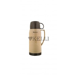 Термос KELLI KL-0968 Хаки со стеклянной колбой 1,0л (12шт) оптом
