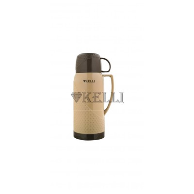 Термос KELLI KL-0968 Хаки со стеклянной колбой 1,0л (12шт) оптом