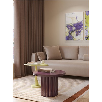 Столик кофейный Vivlend, Ø57 см, ночная слива