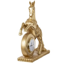 GAEM Фигурка декоративная "Лошадь" с часами (ААх1 н/п), L32 W9,5 H35 см