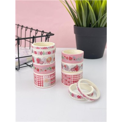 Набор декоративного скотча 10 шт. "Food stories", girl, шоу-бокс 8 шт.