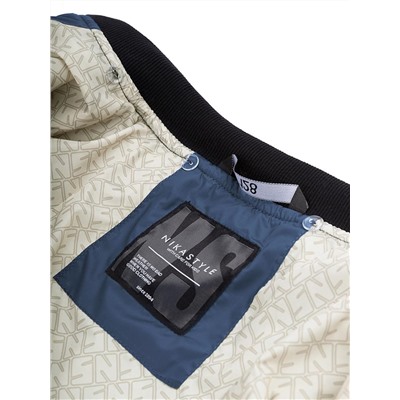 Куртка утепленная для мальчика NIKASTYLE 4м6324 джинс Nikastyle